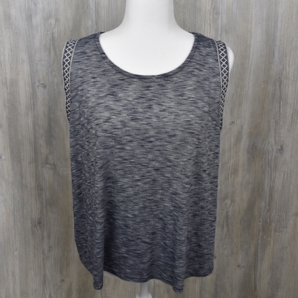 W5 Anthropologie L Sleeveless Tee Top Anthro Shirt - Picture 4 of 6